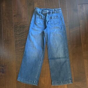 Old Navy wide leg high rise jeans